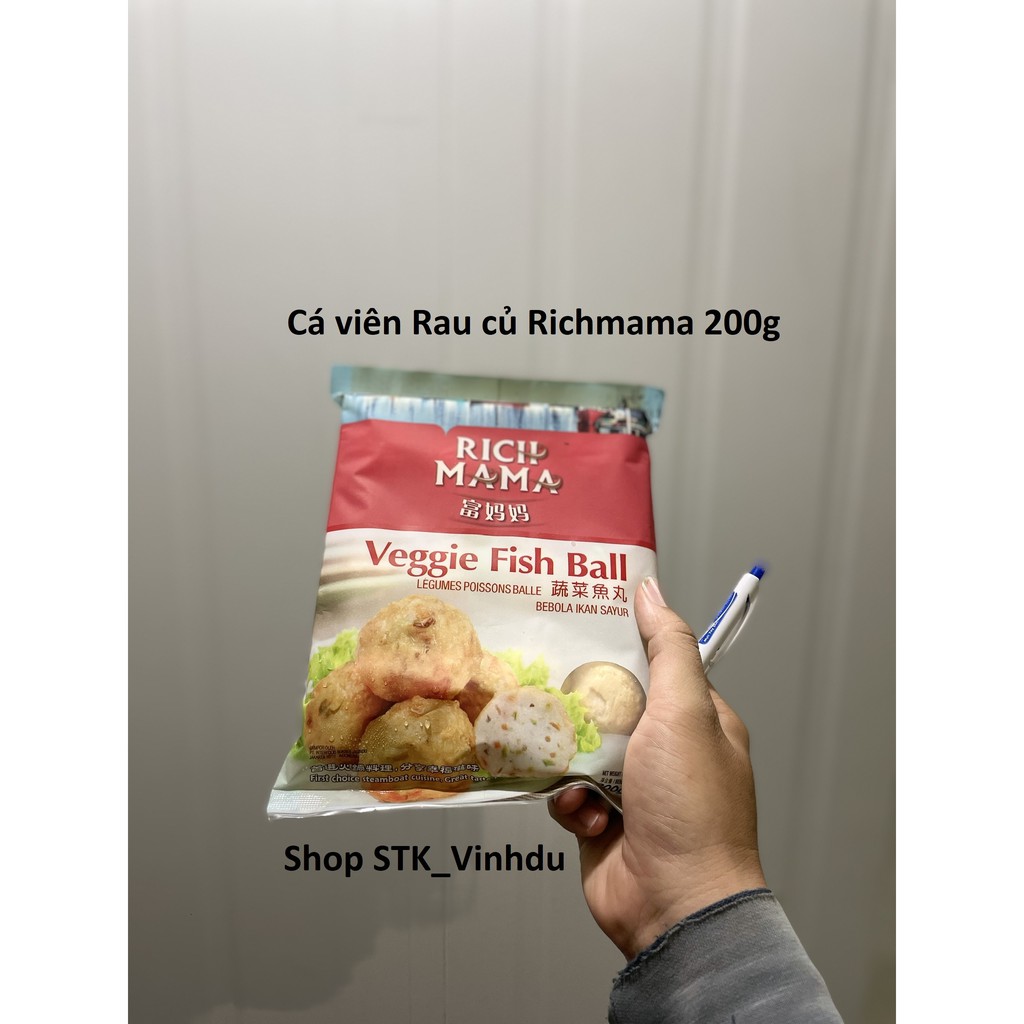 CÁ VIÊN RAU CỦ hiệu RICHMAMA 200Gr (chỉ giao Nowship tại tp HCM)