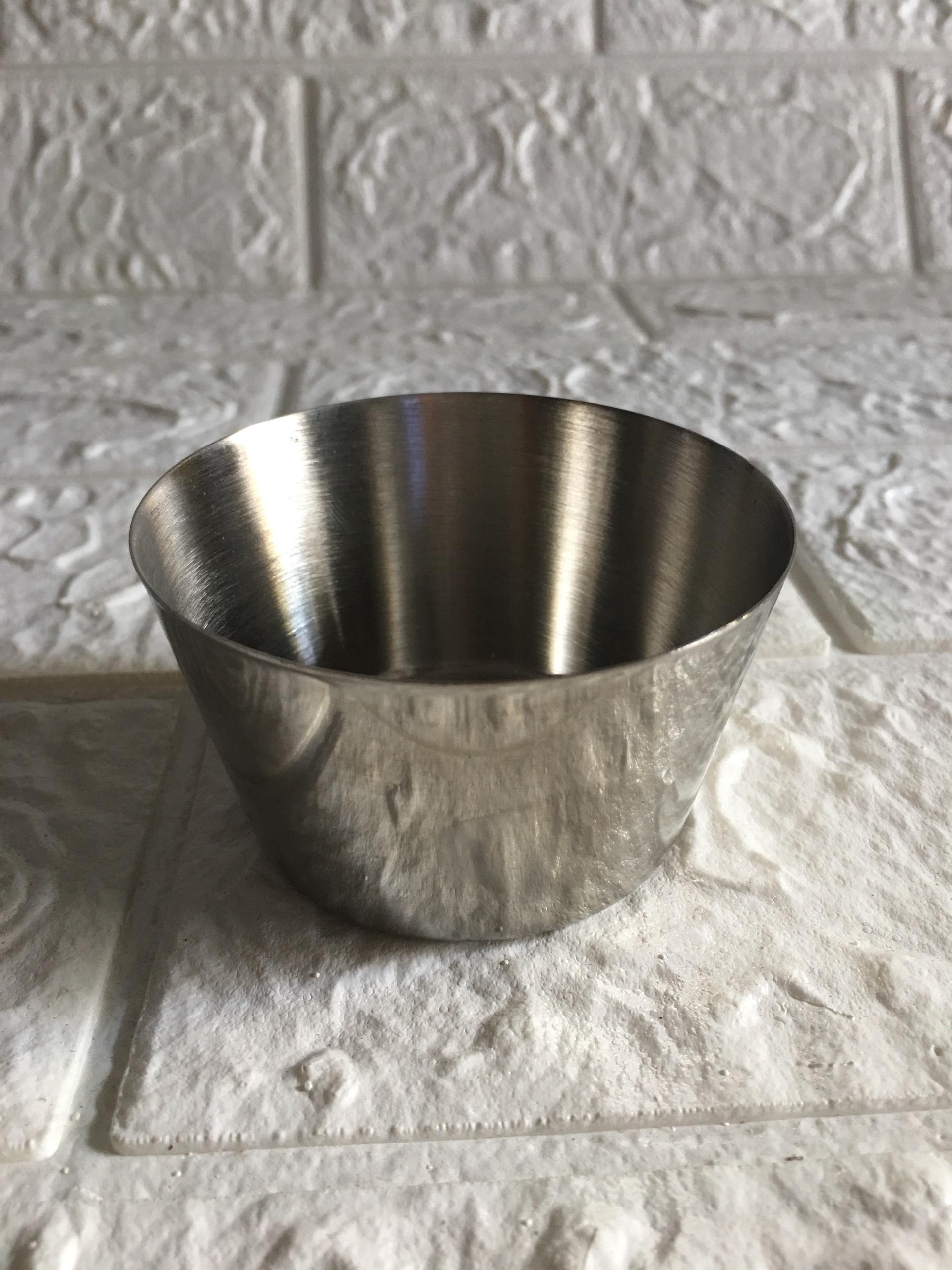 Combo Bộ 10 Khuôn Làm Bánh Flan Inox 304 cao cấp. Dung tích 50ml-80ml-100ml