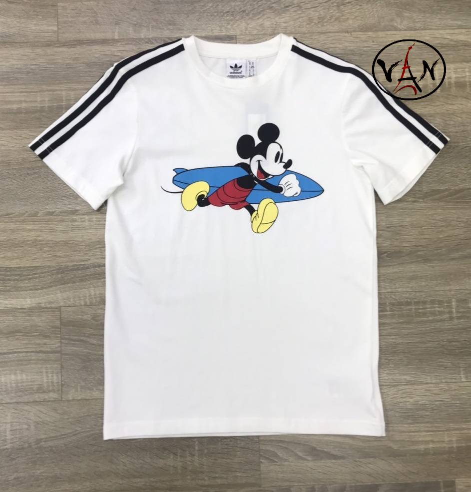 [HCM][Adidas] Áo adidas hình chuột Mickey - White