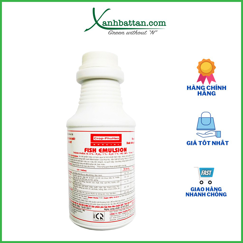 Đạm Cá Thủy Phân Fish Elmusion Nhập Khẩu Chai 250 ml