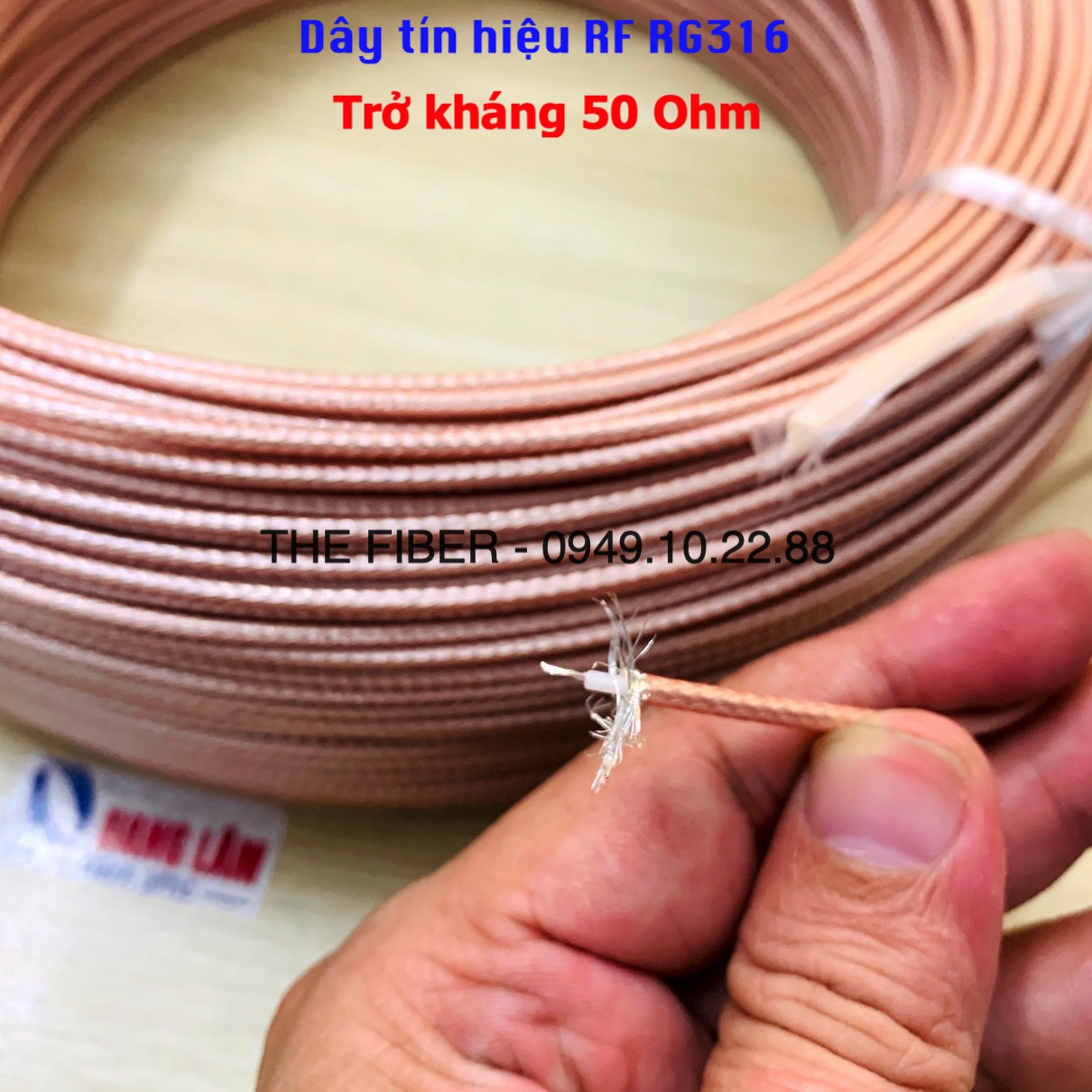 Dây tín hiệu rf rg316 cable trở kháng 50ohm