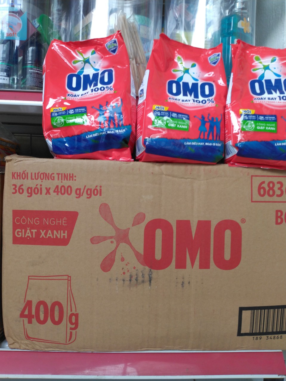 Combo 2 bịch bột giặt OMO 350g