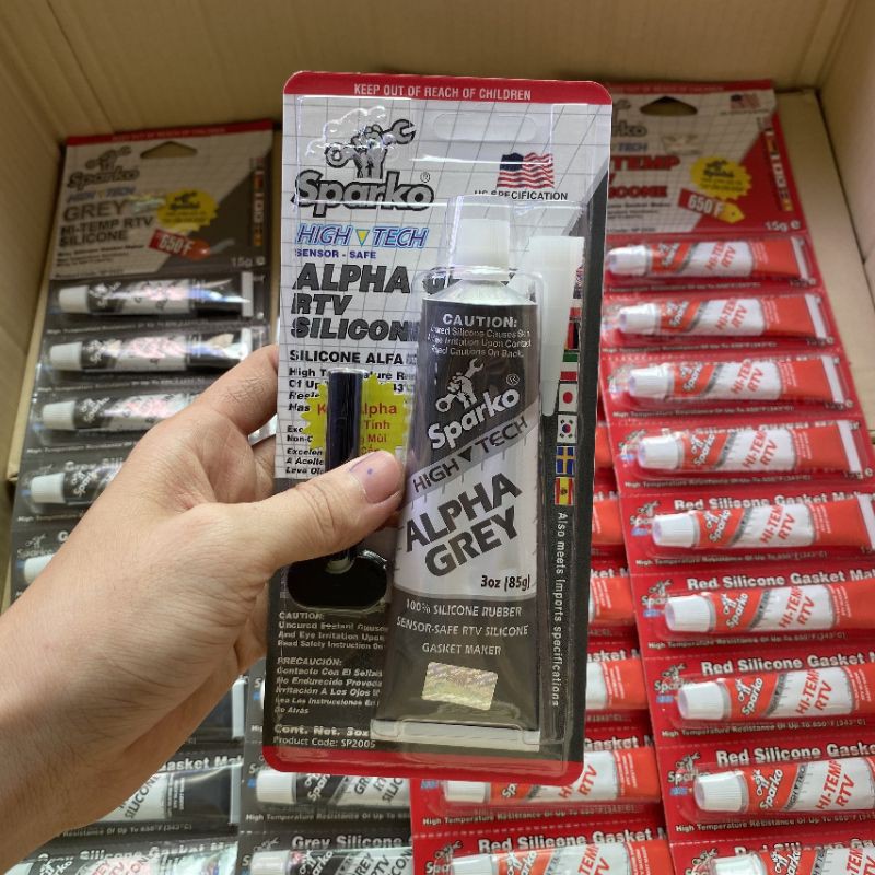 Keo dán ron chịu nhiệt độ cao Sparko Gray (85g)
