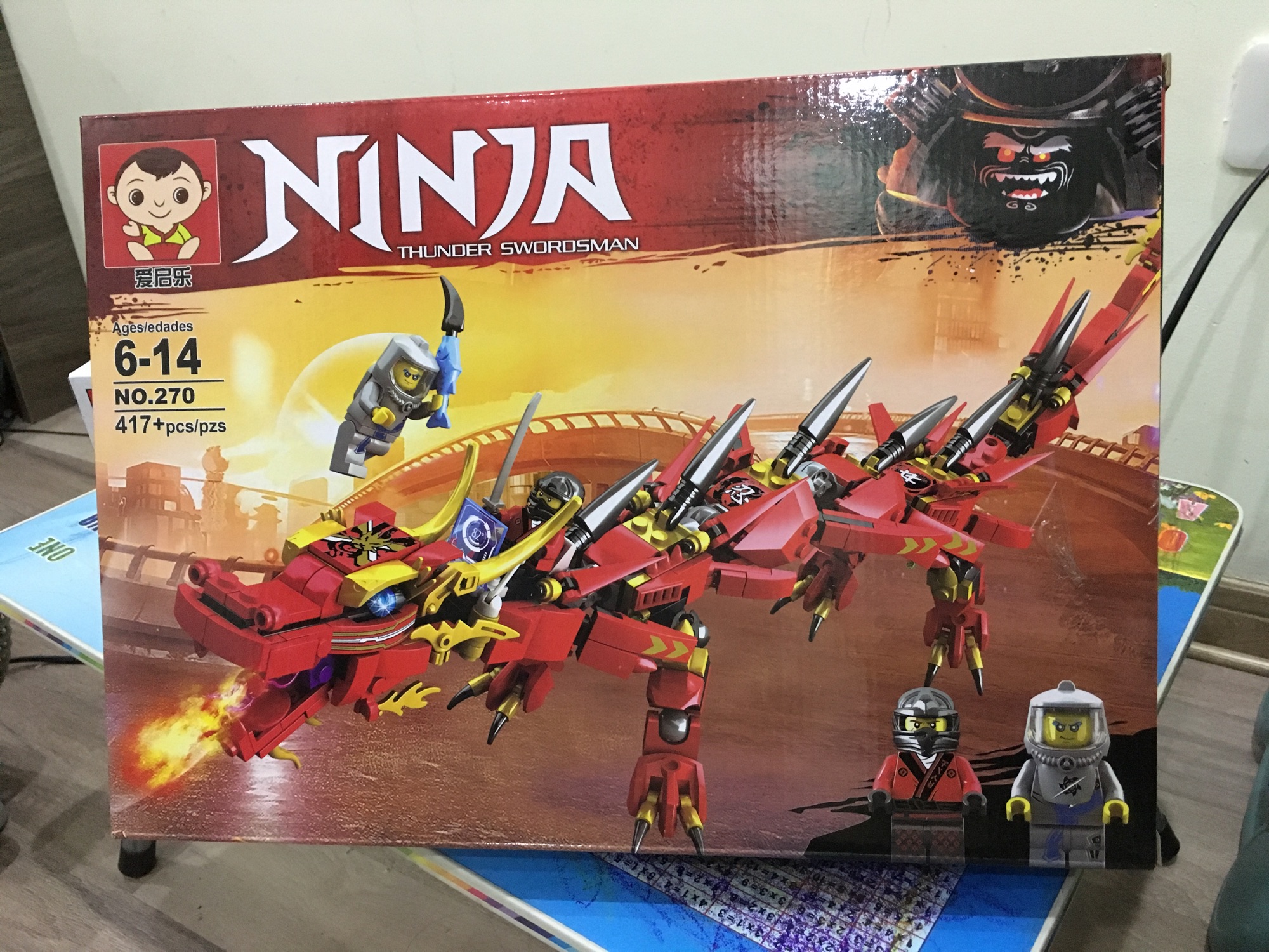 Lego Ninja rồng đỏ vàng