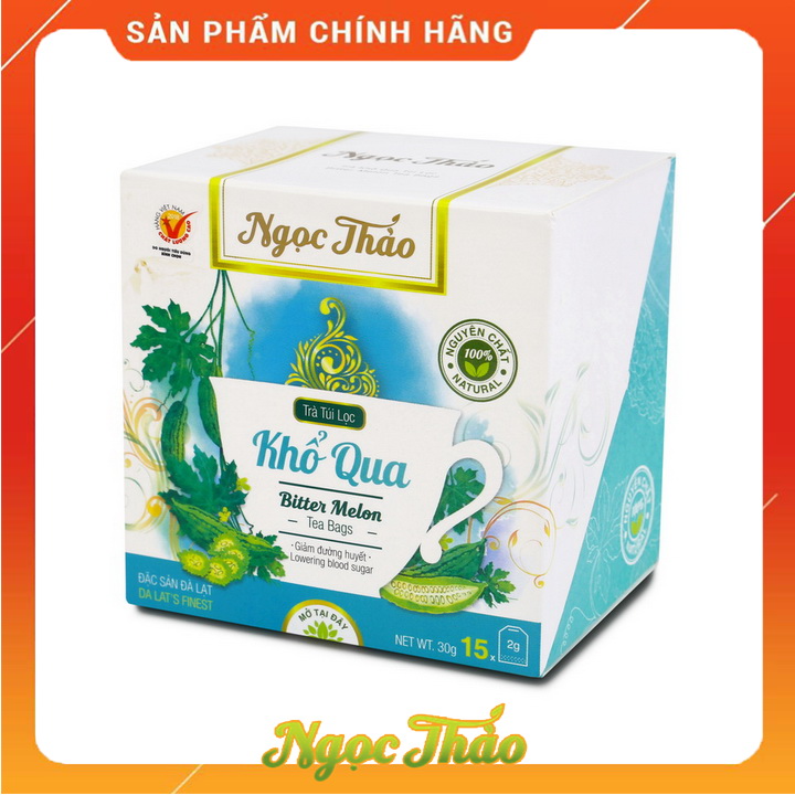 Hộp trà Khổ qua 15 túi lọc Ngọc Thảo