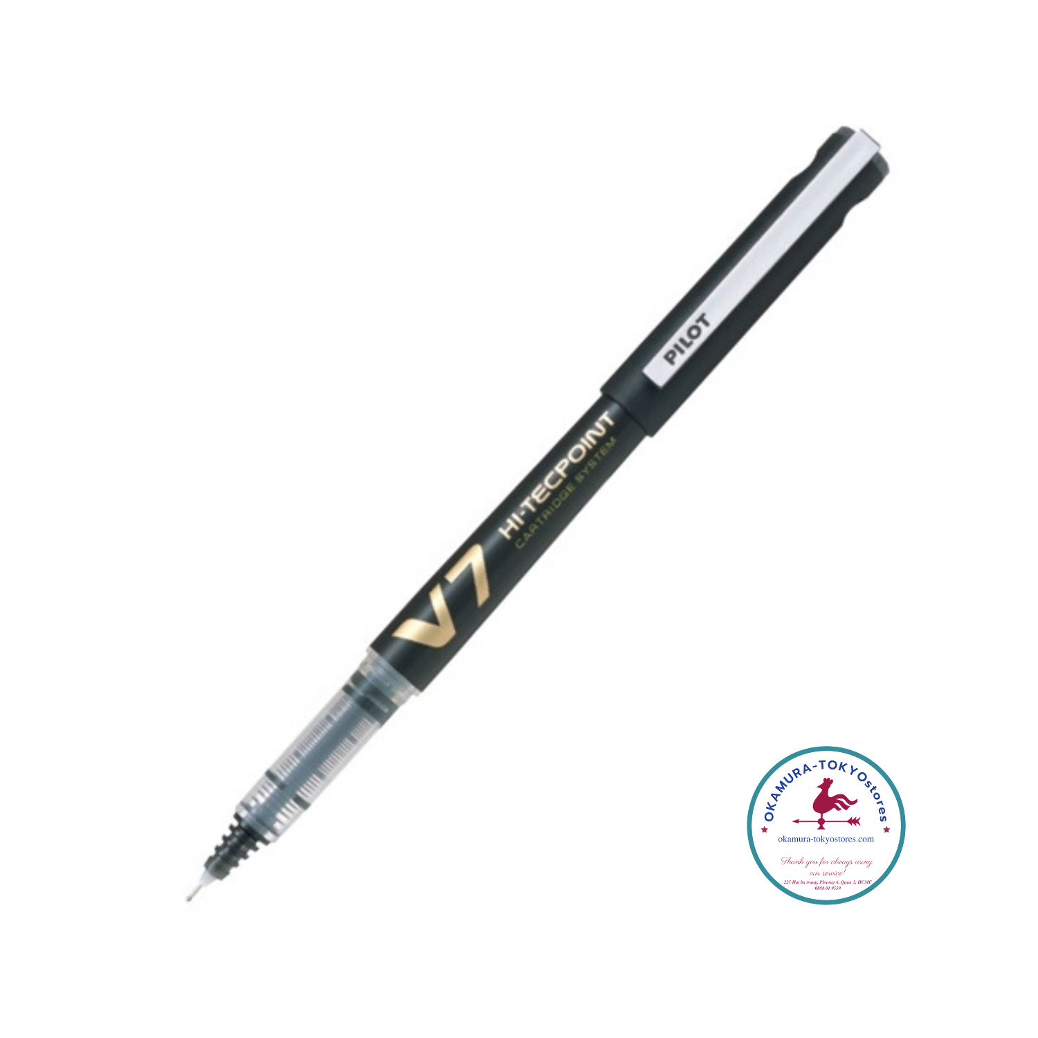 Bút Mực Nước Hi-Tech V7 Cartridge System_Mực Đen/BXC-V7-B-BGD