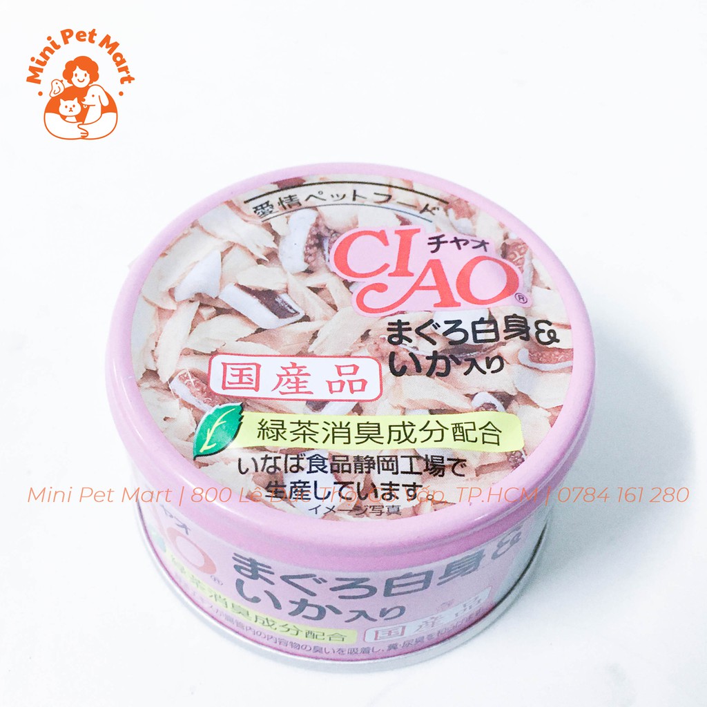 [HCM]Sốt lon cho mèo CIAO 85g