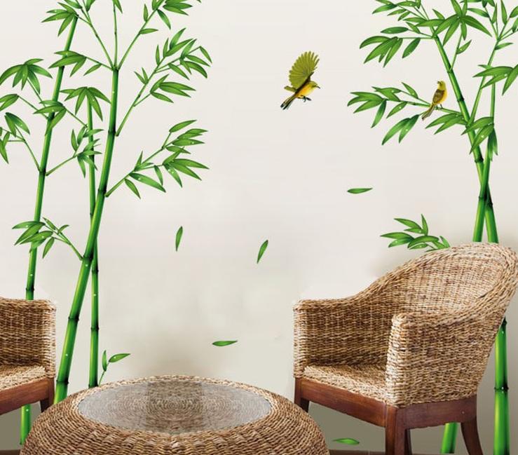 Decal dán tường Cây tre- C11-flowerdecal-Scenedecal