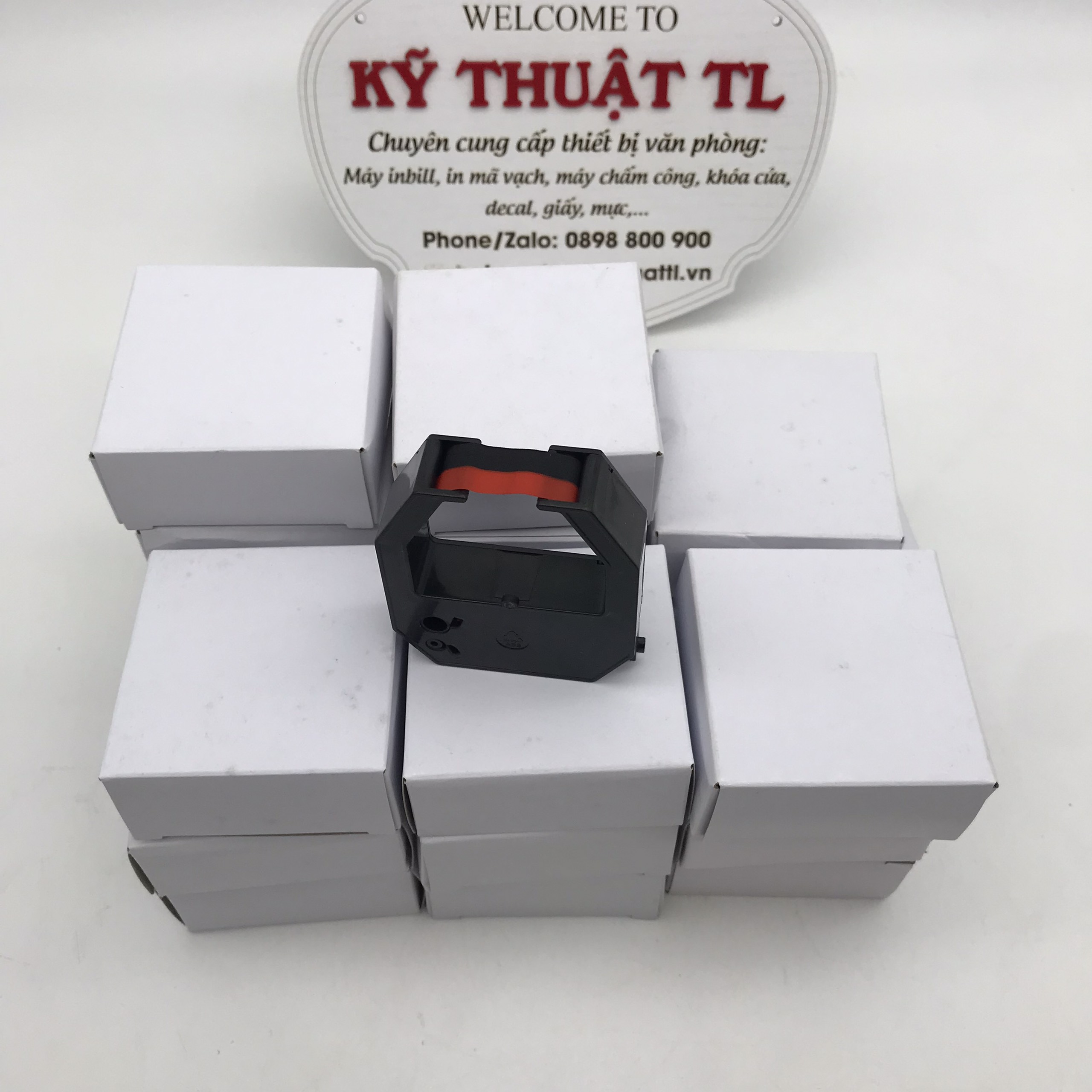 Ruy băng mực máy chấm công thẻ giấy