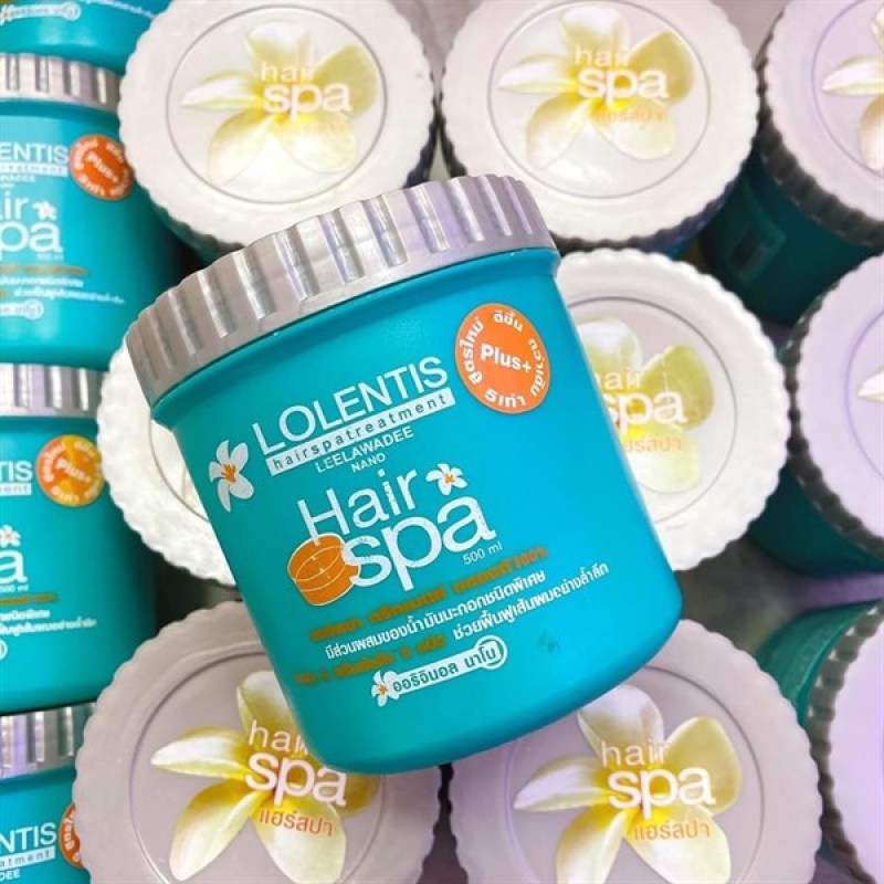 Kem Xả - Ủ - Hấp Tóc siêu thơm siêu phục hồi Lolentis Hair Spa Treatment Nano Thái Lan 500g nhập khẩu