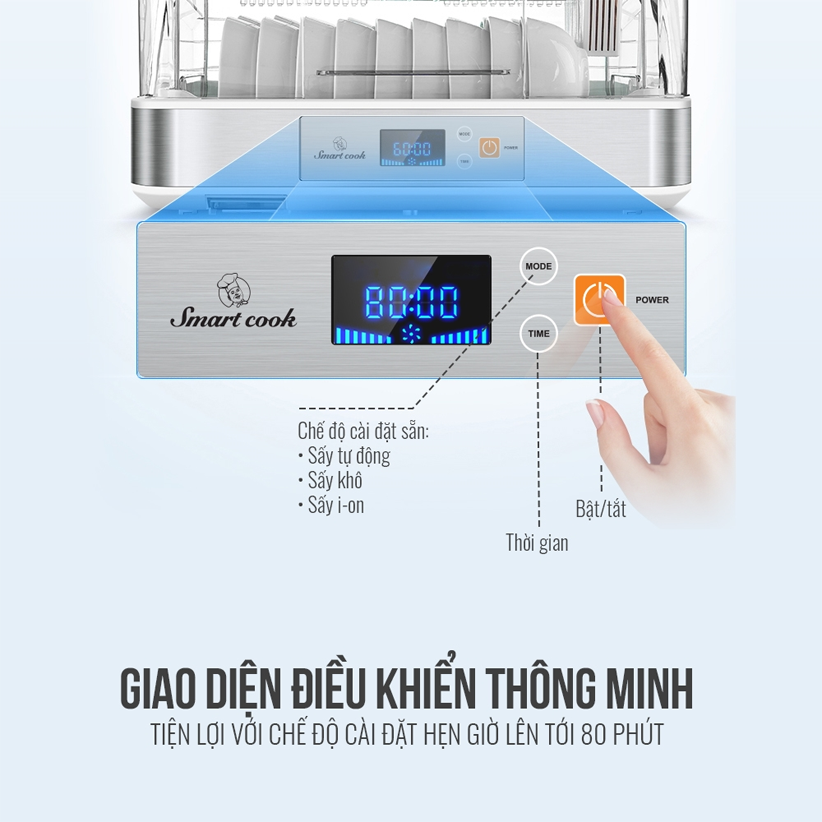 Máy sấy bát Smartcook DDS-3906 - Sản Phẩm của Elmich