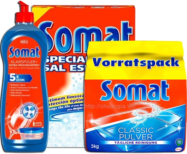 [HCM]Bột Rửa Ly - Bát Somat 960g chuyên dành cho máy - Đức