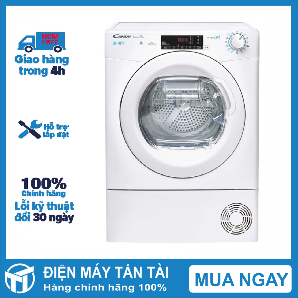 Máy sấy ngưng tụ Candy 8 Kg CSO C8TE-S