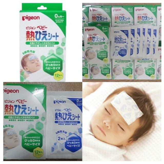 [HCM]Miếng dán hạ sốt Pigeon hộp 12 miếng