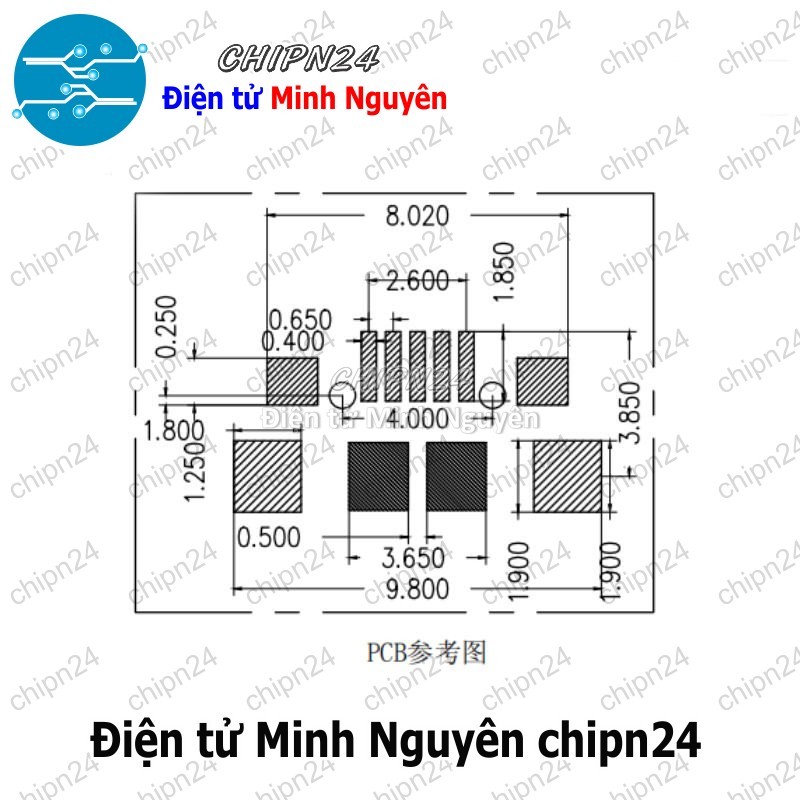 [4 cái] (K148) Đầu Micro USB V2 MK5P (Đầu Jack USB Hàn Board) - HH001635