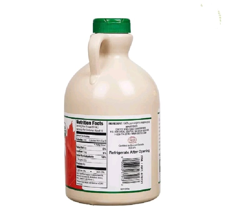 [Maple Syrup] Si rô cây phong hữu cơ 1 Lít - Kirkland