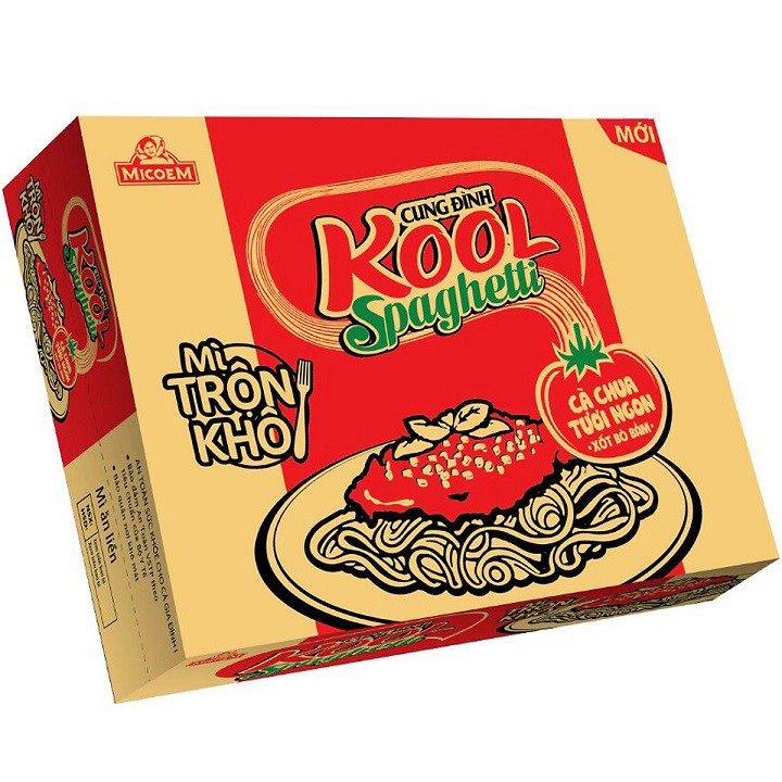 Combo 6 Gói Mì Trộn Cung Đình Kool Spagheti 105g