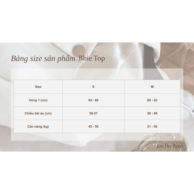JOIE DES ROSES - Áo yếm Bbie Top
