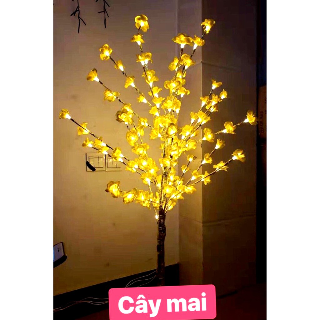 cây hoa mai trang trí led 1m2