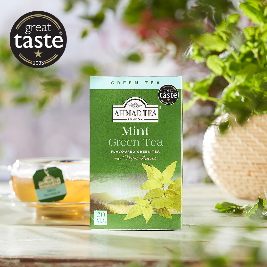 TRÀ XANH AHMAD BẠC HÀ CAY 40G - AHMAD MINT GREEN TEA 40G