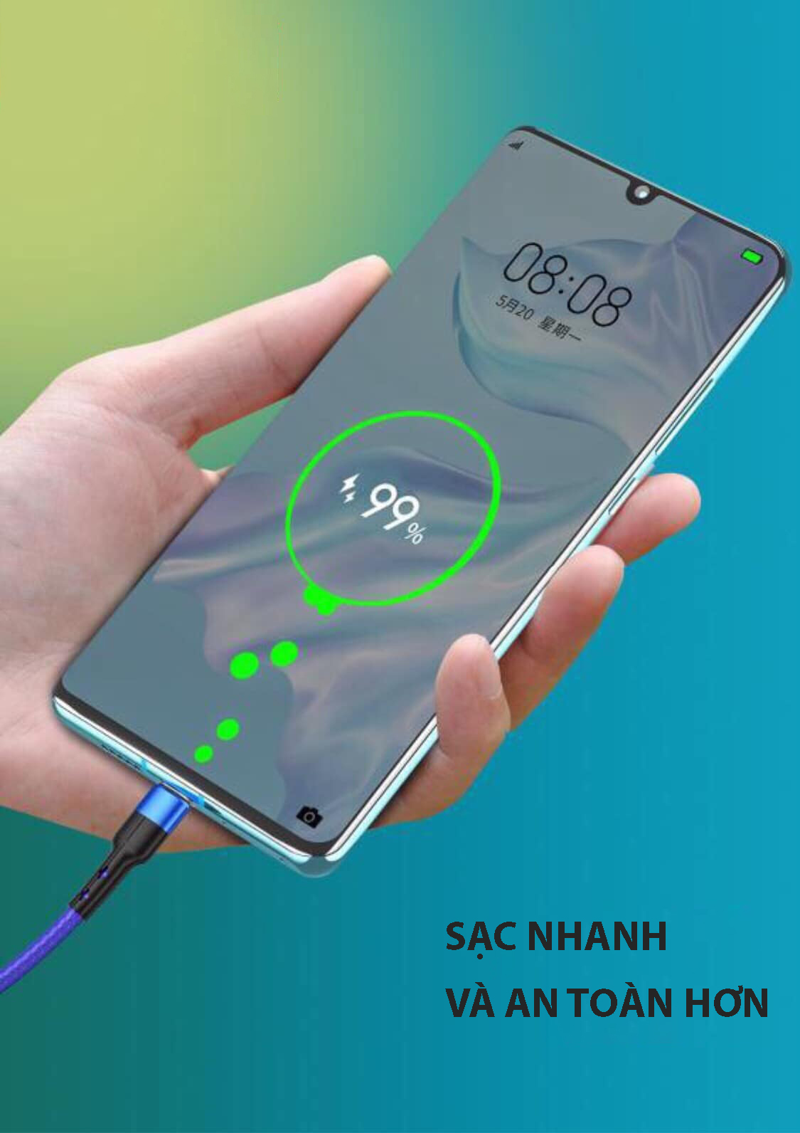 Dây Sạc Micro USB (SS) IBESKY LS32 X14  Cho Android Chính Hãng