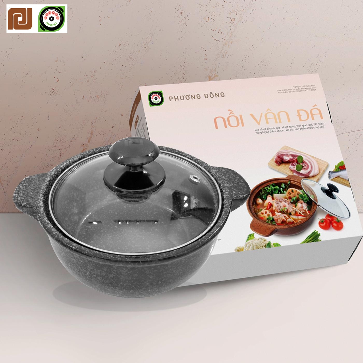 Nồi sứ sâu vân đá Phương Đông PDVS-2.5L