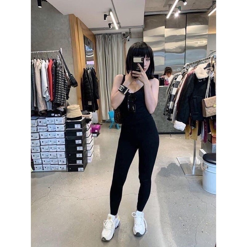 Quần legging DÀI cuộn hồng đủ size