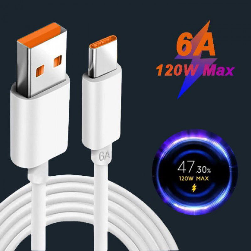 Cáp Sạc Nhanh 66W 6A Type-c Cho Huawei Xiaomi