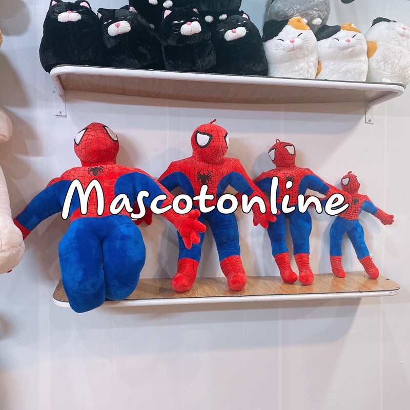 GẤU BÔNG NGƯỜI NHỆN ĐỦ SIZE -THÚ BÔNG NGƯỜI NHỆN