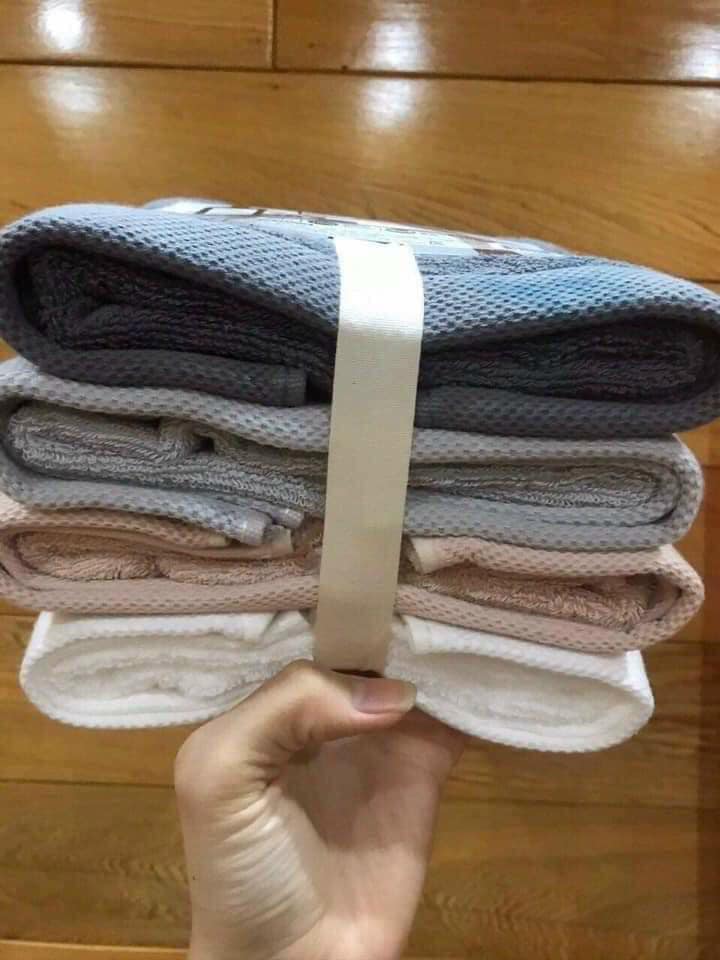 Set 4 khăn tắm Hàn Quốc cao cấp