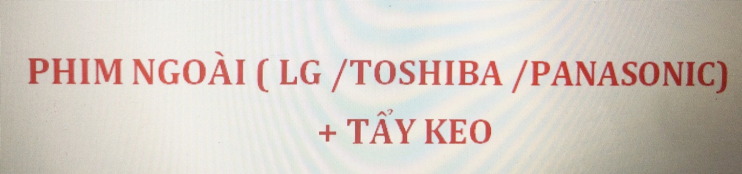 Combo phim phân cực 32 inch và tẩy keo màn hình