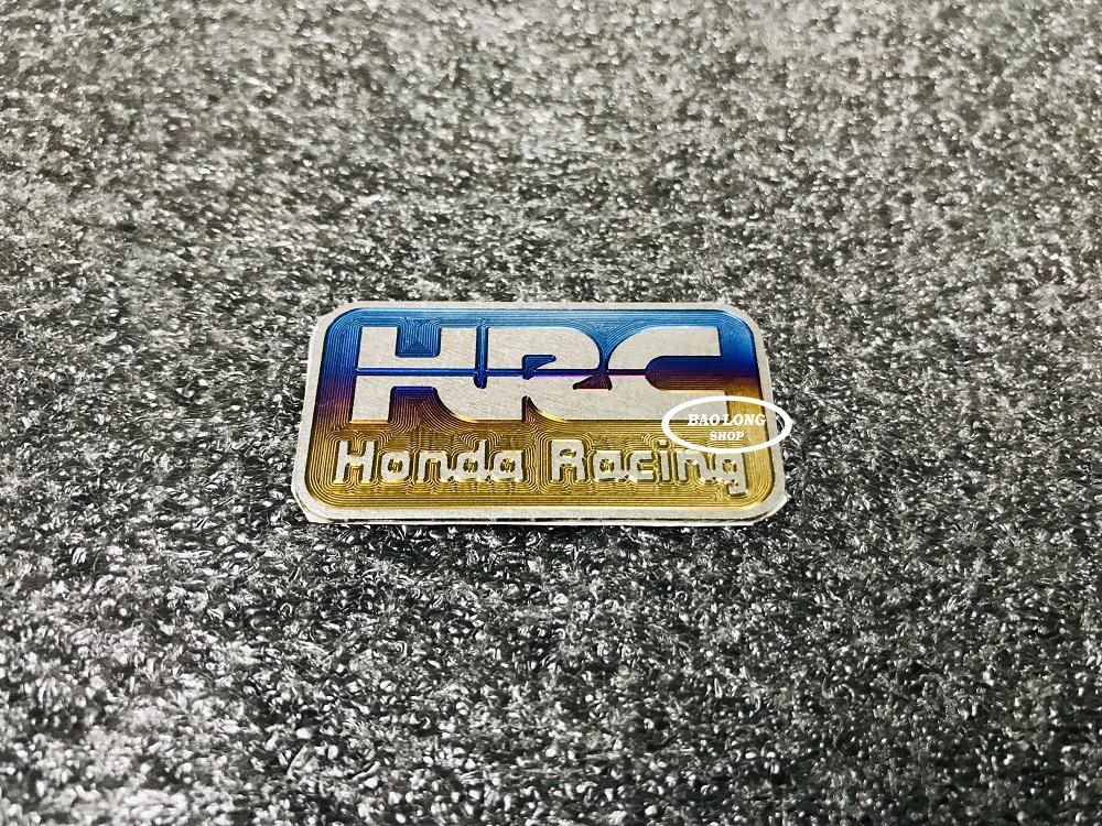 Tem Titanium logo HRC gắn các loại Xe Máy