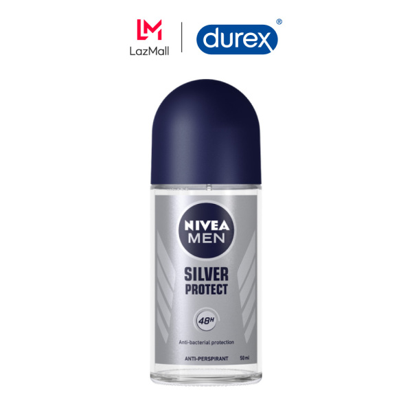 [Quà tặng độc quyền Durex] Lăn ngăn mùi Nivea Men phân tử bạc ngăn khuẩn gây mùi vượt trội 25ml nhập khẩu