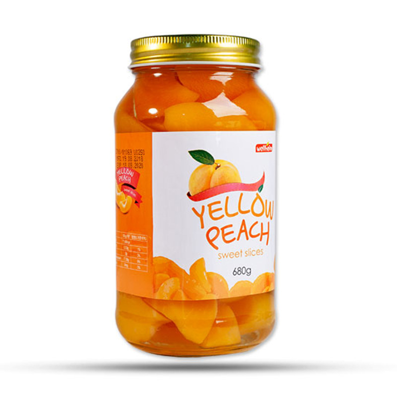 [HÀNG CHUẨN] ĐÀO NGÂM HÀN QUỐC YELLOW PEACH HŨ 680GRAM