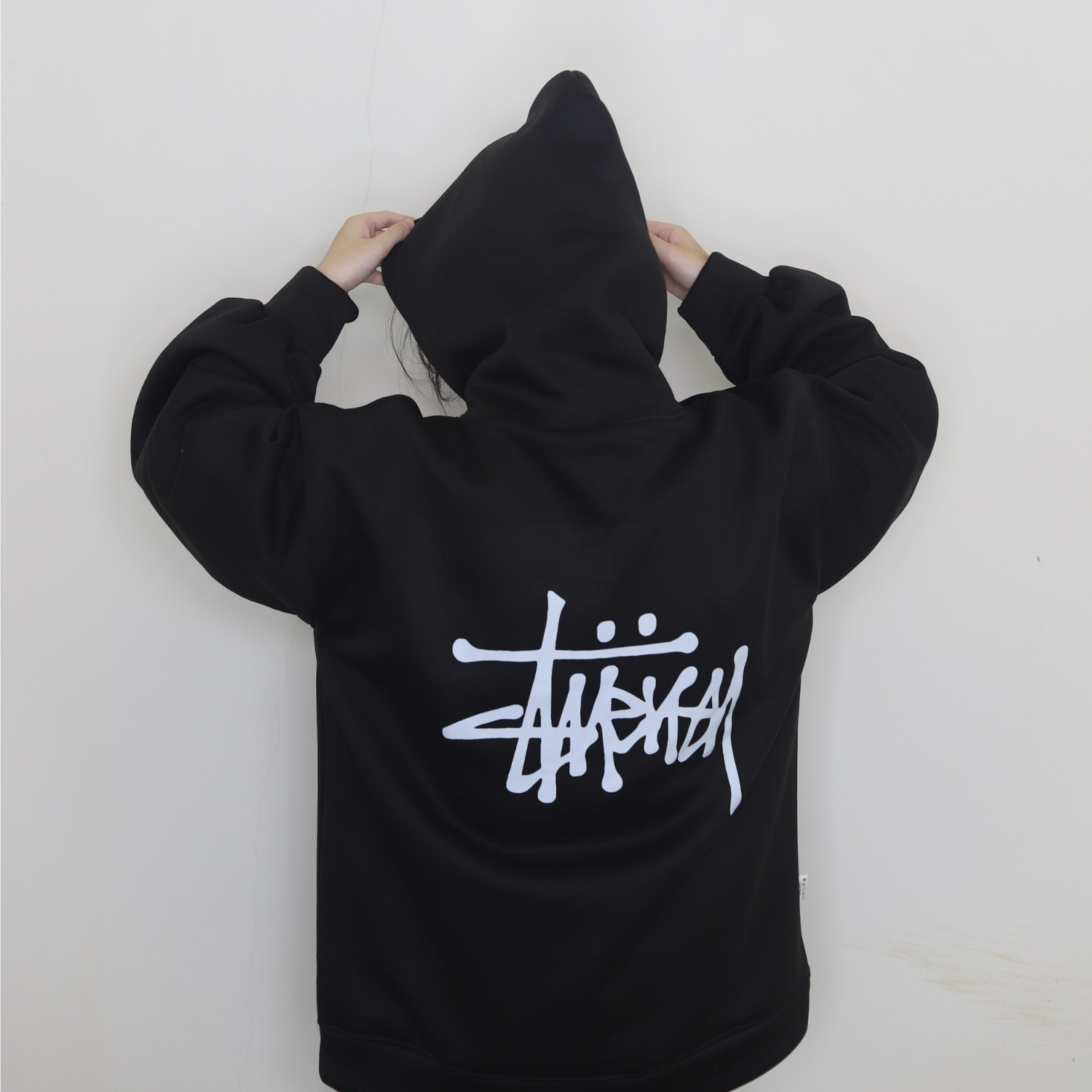 áo stussy unisex basic hoodie nỉ bông