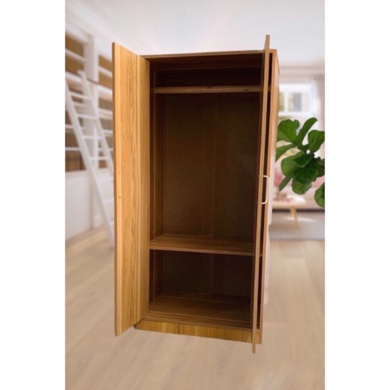 Ship hoả tốc Tp.HCM - Tủ Gỗ Lắp Ghép 2 Cánh Lớn (120x60x40cm)