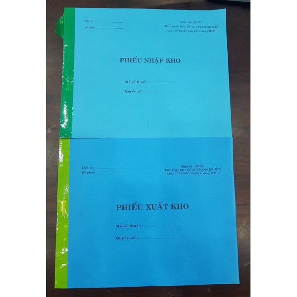 Phiếu xuất / nhập kho 2 Liên