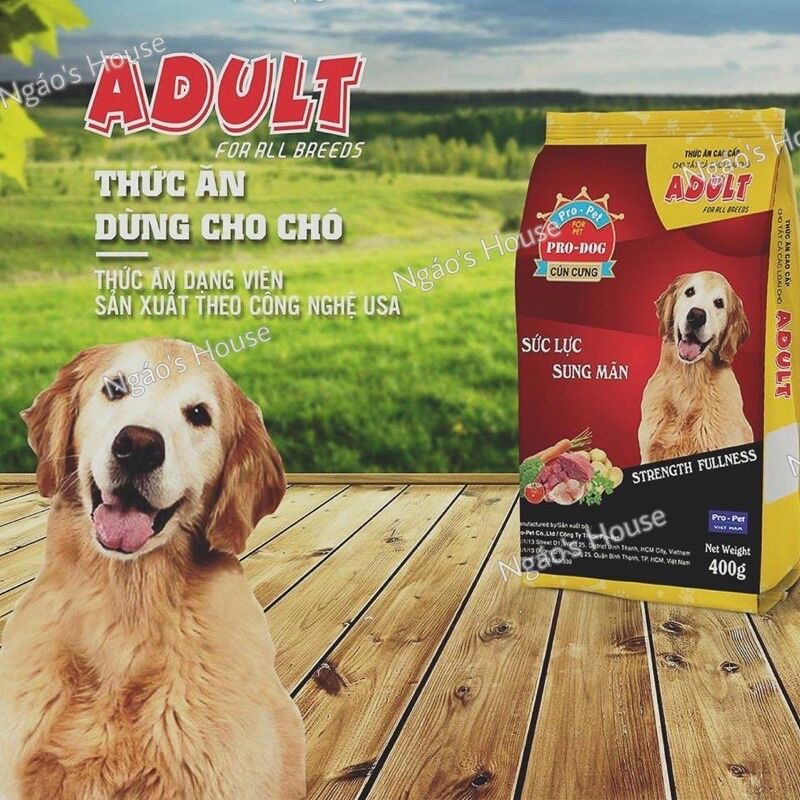 Thức Ăn Hạt Cho Chó Lớn Pro Dog 400g - Vị Thịt Gà - [Nông Trại Thú Cưng]