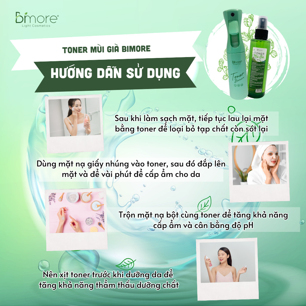 Toner Mùi già Bimore cấp ẩm dưỡng da và cân bằng pH cho da
