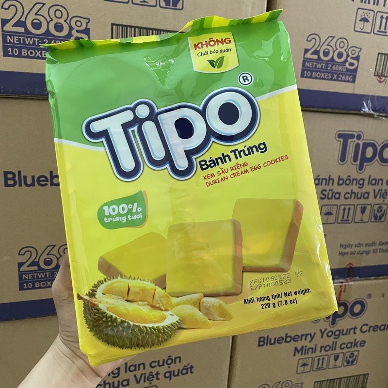 BÁNH TRỨNG NƯỚNG SẦU RIÊNG 220G