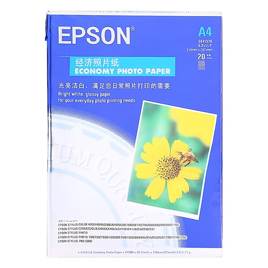 Giấy in ảnh epson a4 định lượng 230gsm 1 mặt bóng