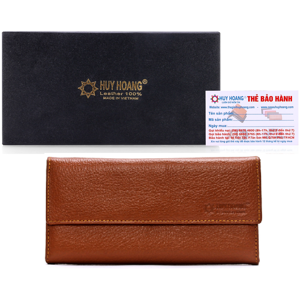 Ví nữ da bò 3 gấp lửng màu da hk3125