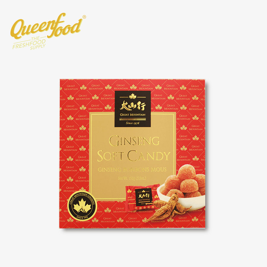 Kẹo Nhân Sâm Dẻo Great Muontain Canada 150gr/ Hộp