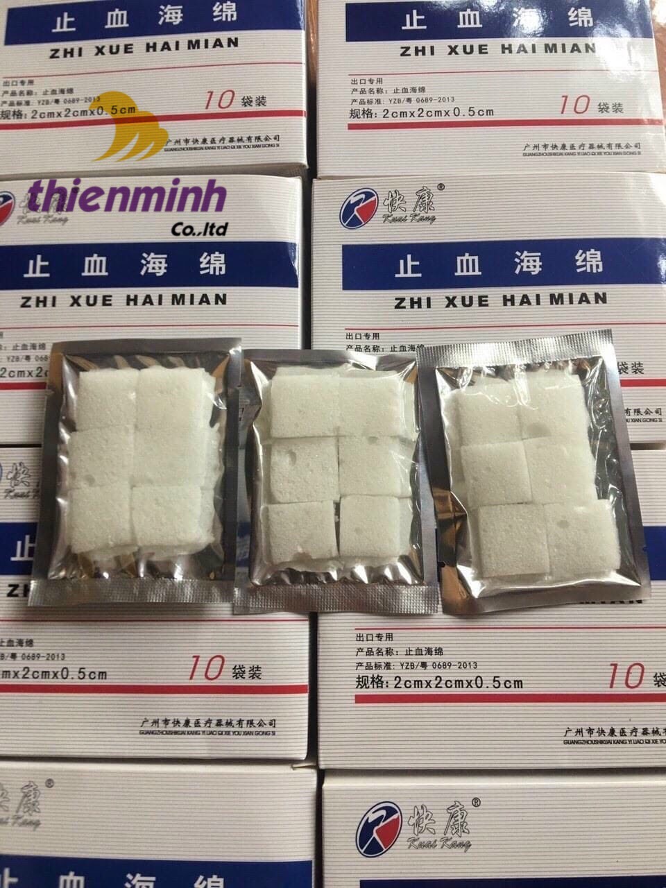 xốp cầm máu Trung Quốc