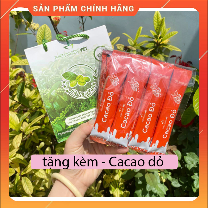 Cà phê xanh kháng mỡ hộp 30 gói chính hãng