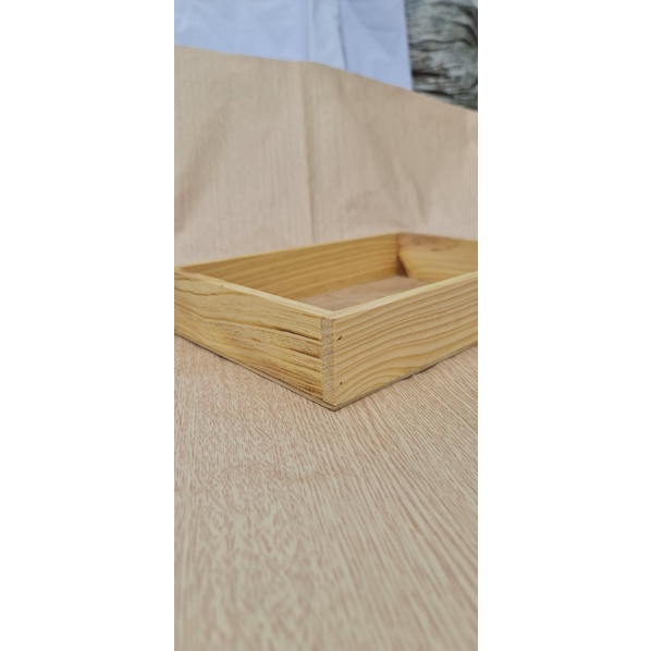 Khay Chữ Nhật đựng Đồ Ăn_Khay Gỗ Thông