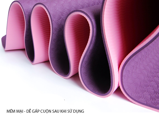 Túi -Thảm tập Yoga 2 lớp gấp gọn dễ dàng