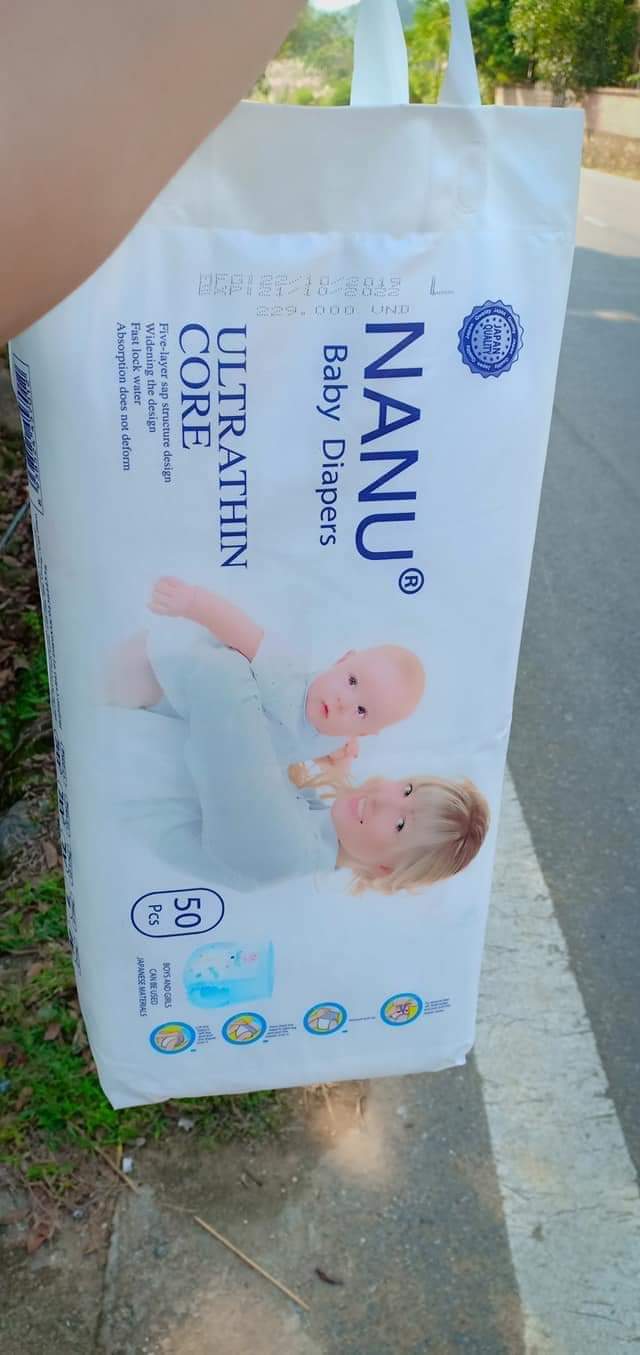 Bỉm quần Nanu cao cấp cho con yêu đủ size combo 2 bịch 100 miếng