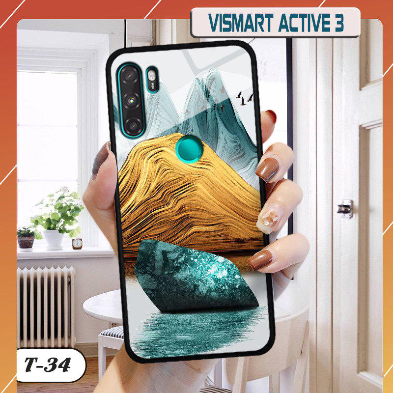 Ốp lưng kính VSMART ACTIVE 3 in 3D ver 5