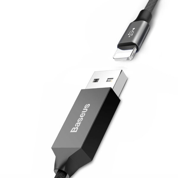Cáp iPhone sạc nhanh lightning Baseus Artistic striped USB cable For iP 2A 5m CALYW-M01